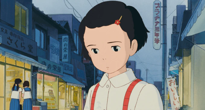 **Fig. 3.3** *Young Taeko considers the poverty of a fellow classmate* Image of Taeko contemplating